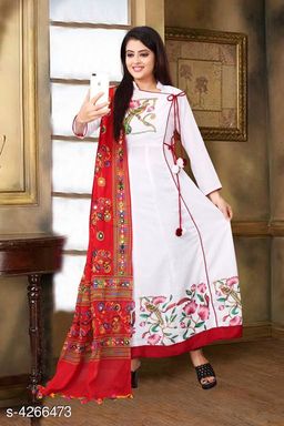 Buy Jaipur Kurti Off-White & Green Cotton Kurta Pant Set for Women Online @  Tata CLiQ