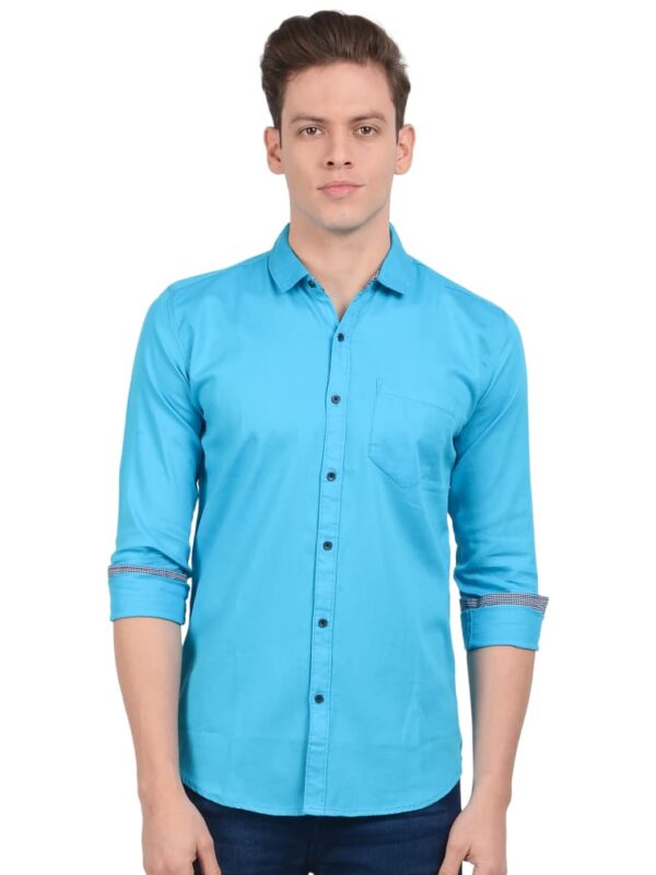 Strokx Imported Strachable Lycra Casual Wear Solid / Plain Shirt for Men Set Of 12, 218