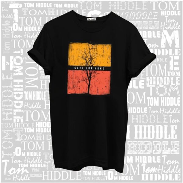 Tom Hiddle Cotton Round Neck Graphic Print T-Shirt for Men