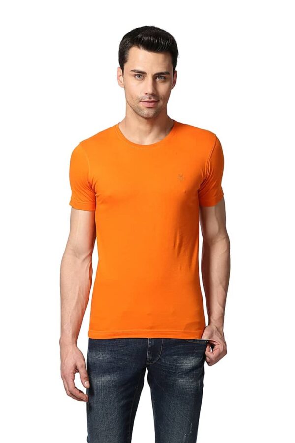 GOAT Cotton Round Neck Solid / Plain T-Shirt for Men