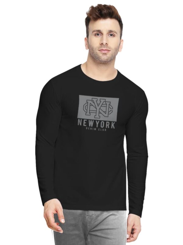 BULLMER Print CrewNeck Fullsleeve Tshirts for Men